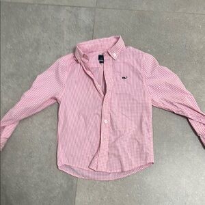 Vineyard Vines Pink Checkered Shirt